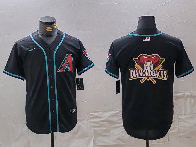 Men Arizona Diamondback Blank Black Game 2024 Nike MLB Jersey style 2->arizona diamondback->MLB Jersey